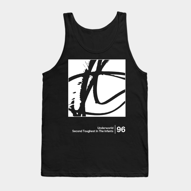 Second Toughest In The Infants / Minimal Style Graphic Artwork Design Tank Top by saudade